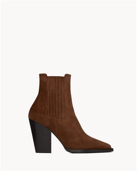 THEO chelsea booties in suede 